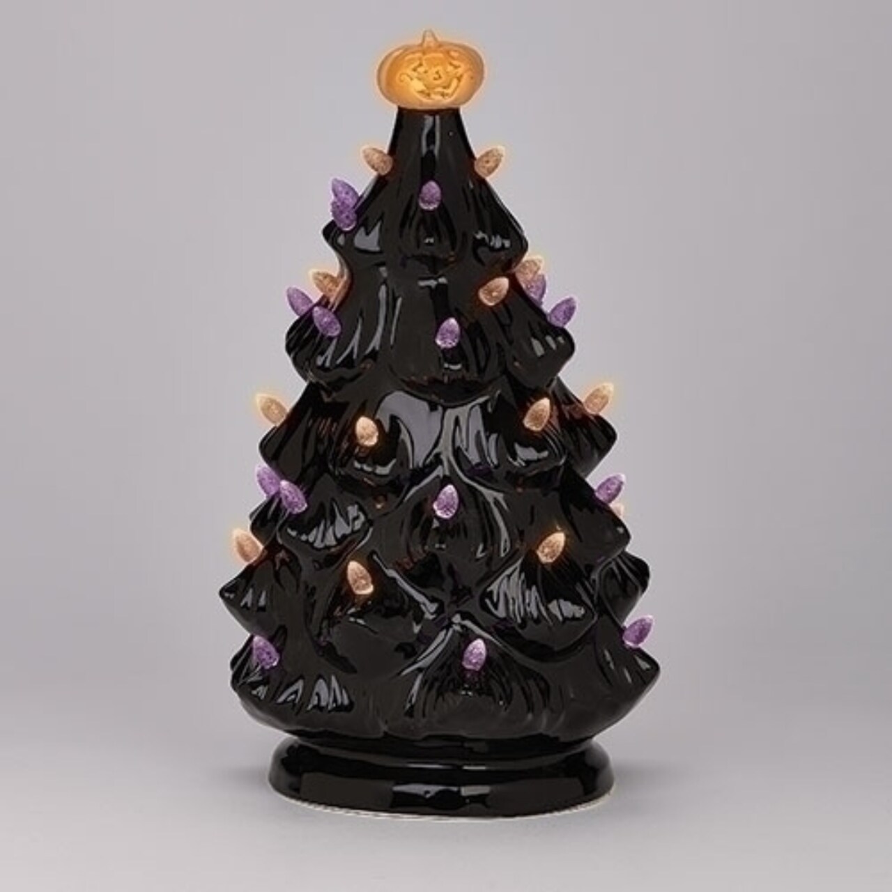 Roman 12.5" LED Lighted Vintage Tree Halloween Tabletop Decoration